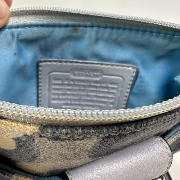 Coach Kristin Swing Bag Crossbody Sequin Signature Blue 43725 - Picture 12 of 15